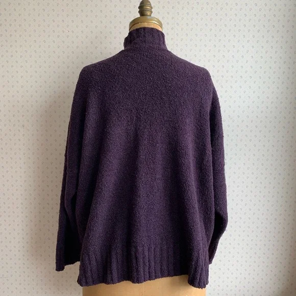Eskandar Merino Wool Purple Turtleneck Sweater sz Medium TP1 - Picture 4 of 8